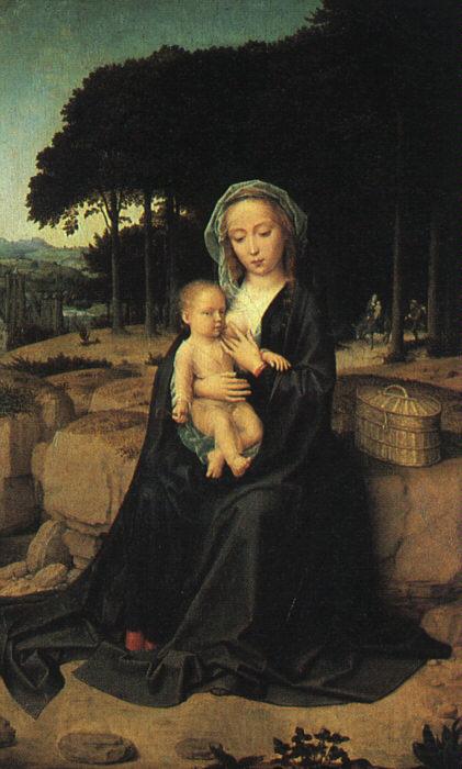 Gerard David The Rest on the Flight to Egypt_1